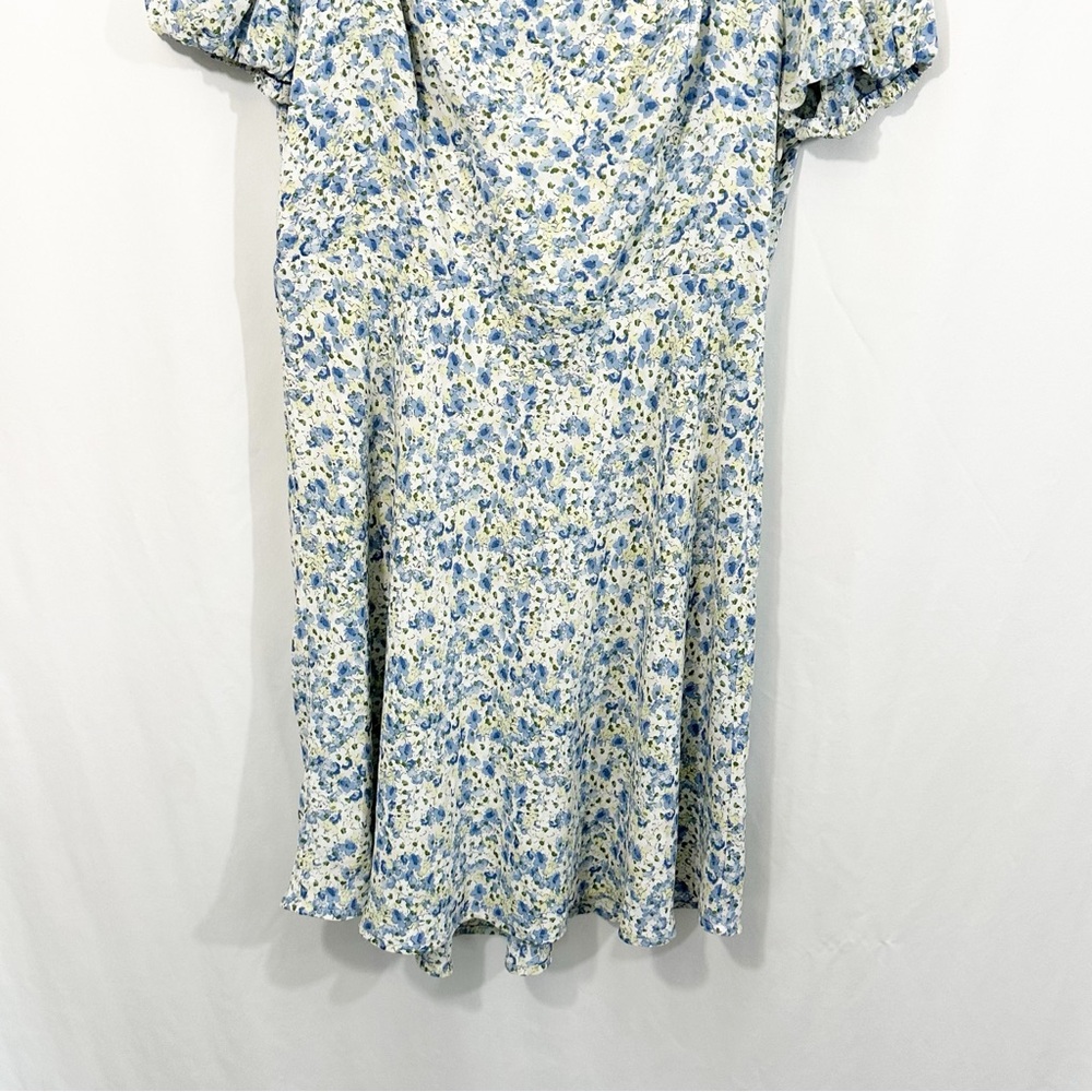 Floret Studios Floral Short Sleeve Puff Sleeve Dress - Picture 4 of 10